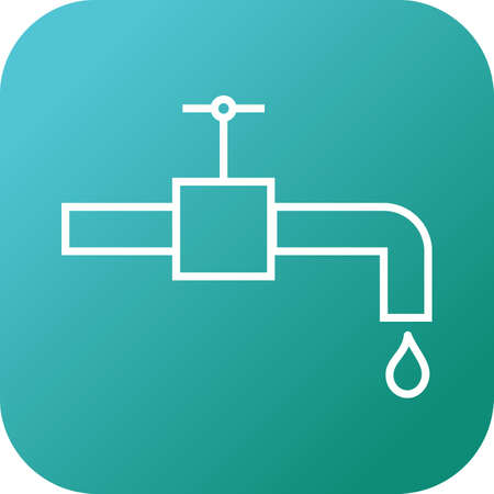 Beautiful Tap Line Vector Iconのイラスト素材