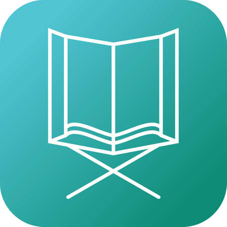 Beautiful Holy Quran Line Vector Iconのイラスト素材