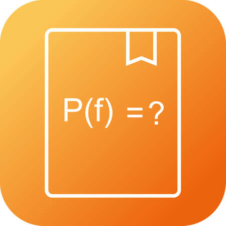 Beautiful Solve Function Line Vector Iconのイラスト素材