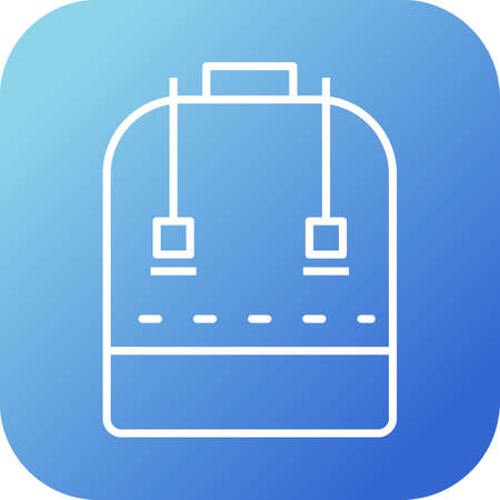 Beautiful Bag Line Vector Iconのイラスト素材