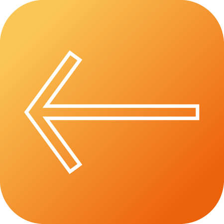 Beautiful Left Line Vector Iconのイラスト素材
