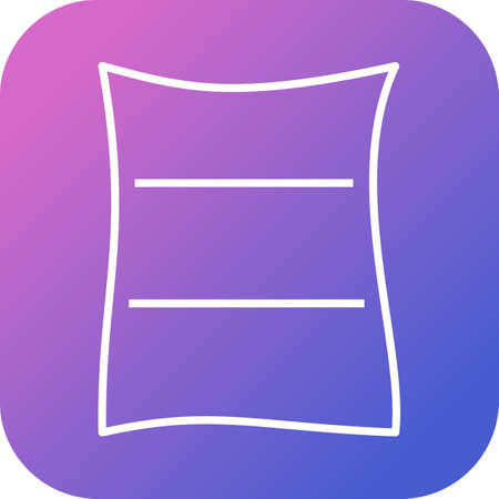 Beautiful Cement Bag Line Vector Iconのイラスト素材