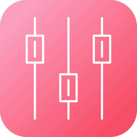 Beautiful Volume Control Line Vector Iconのイラスト素材