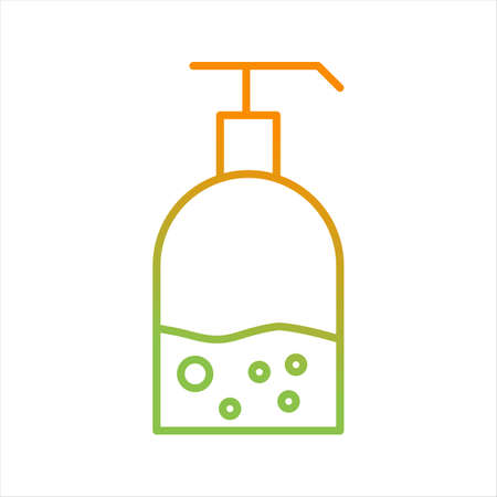 Beautiful Hand wash Line Vector Iconのイラスト素材
