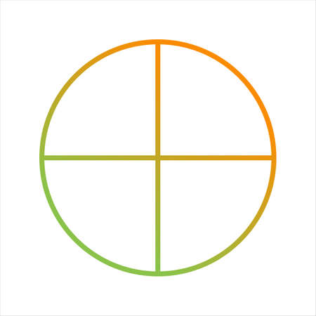 Beautiful Circle Line Vector Iconのイラスト素材