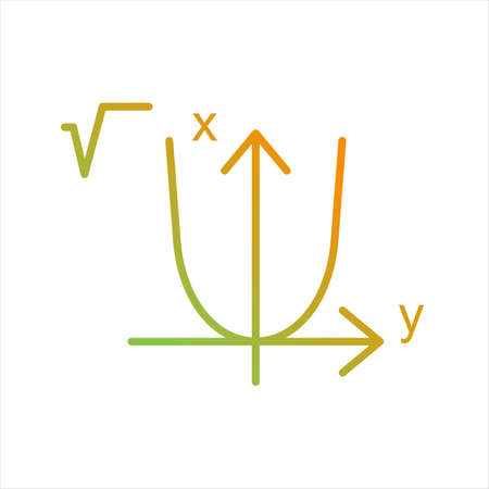 Beautiful algebra Line Vector Iconのイラスト素材