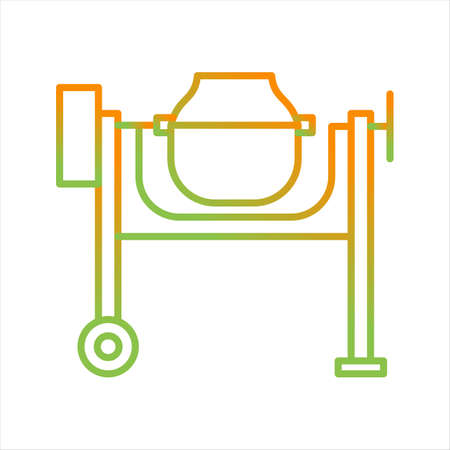 Beautiful Mixer Line Vector Iconのイラスト素材