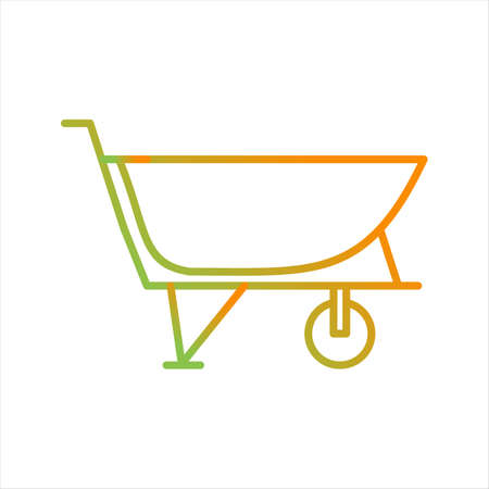 Beautiful Construction Trolley Line Vector Iconのイラスト素材
