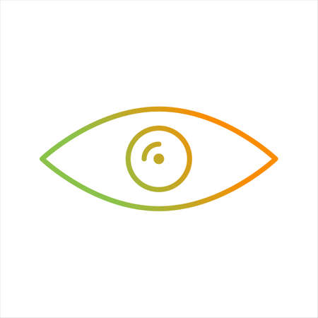 Beautiful Eye Line Vector Iconのイラスト素材