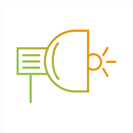 Beautiful Light Line Vector Iconのイラスト素材