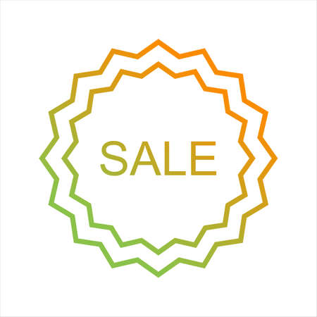 Beautiful Sale Tag Line Vector Iconのイラスト素材