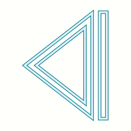 Beautiful Arrow Back Line Vector Iconのイラスト素材