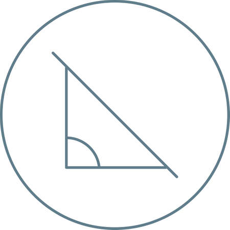 Beautiful Angle Line Vector Iconのイラスト素材