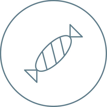 Beautiful Toffee Line Vector Iconのイラスト素材