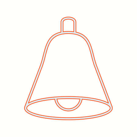 Beautiful Bell Line Vector Iconのイラスト素材