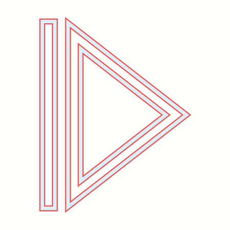 Beautiful Arrow Next Line Vector Icon