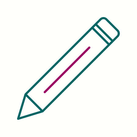 Beautiful Pencil Line Vector Iconのイラスト素材