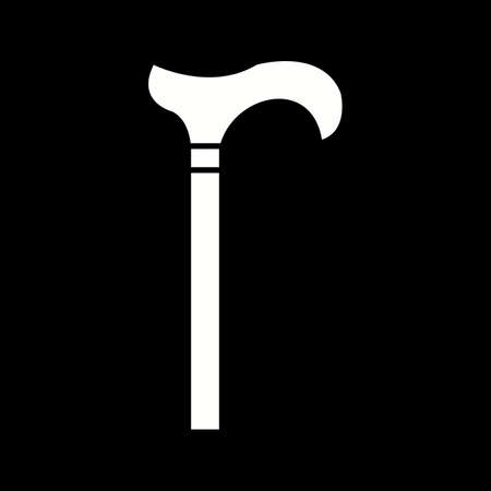 Unique Walking Stack Vector Glyph Iconのイラスト素材