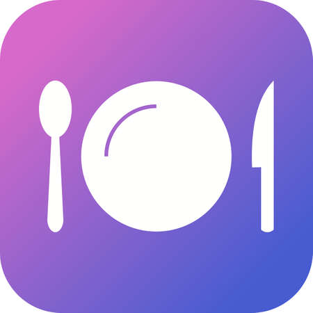 Unique Utensils Vector Glyph Iconのイラスト素材