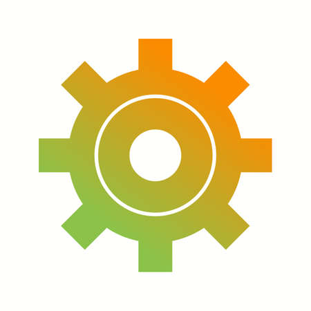 Unique Settings Vector Glyph Iconのイラスト素材