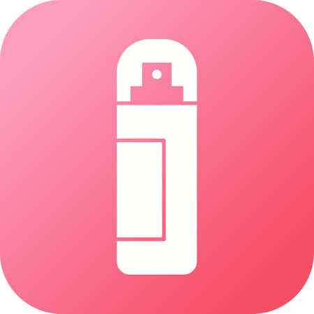Unique Spray Vector Glyph Iconのイラスト素材