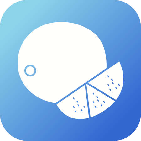 Unique Lime Vector Glyph Iconのイラスト素材