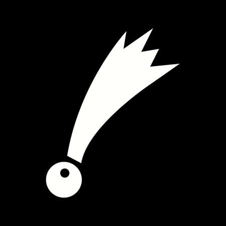 Unique Comet Vector Glyph Iconのイラスト素材