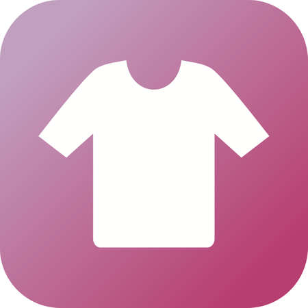 Unique Shirt Vector Glyph Iconのイラスト素材