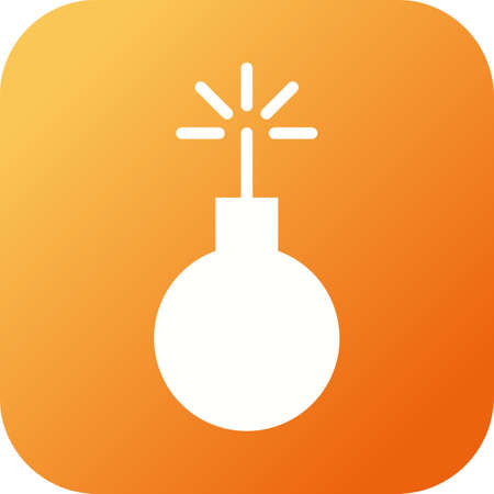 Unique Explosion Vector Glyph Iconのイラスト素材