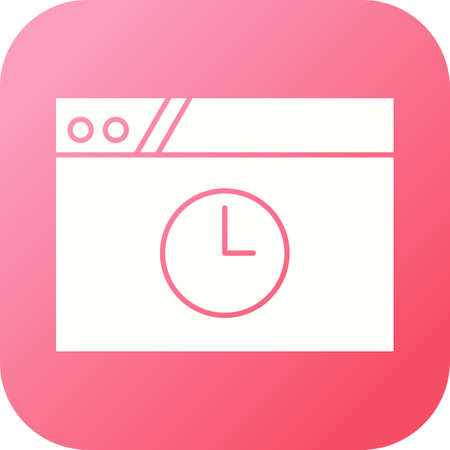 Unique Time Out Vector Glyph Icon
