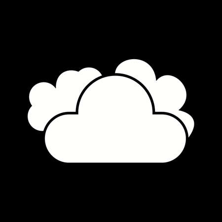 Cloud Unique Vector Glyph Icon