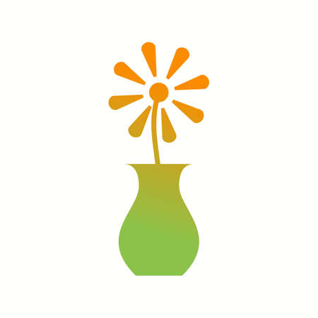 Unique Vase Vector Glyph Iconのイラスト素材
