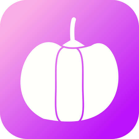 Unique Pepper Vector Glyph Iconのイラスト素材