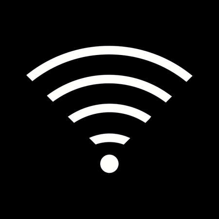 Unique Wifi Vector Glyph Iconのイラスト素材