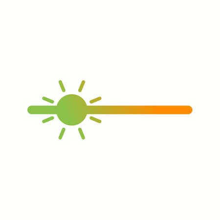 Unique Brightness Vector Glyph Icon