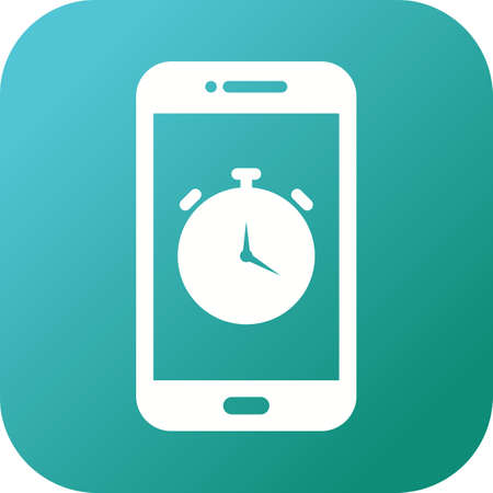 Unique Reminders Vector Glyph Iconのイラスト素材