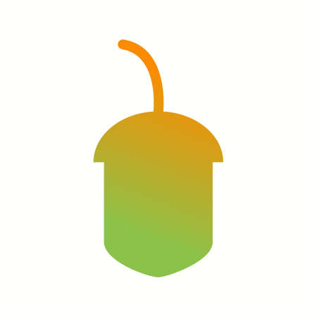 Unique Chestnut Vector Glyph Iconのイラスト素材