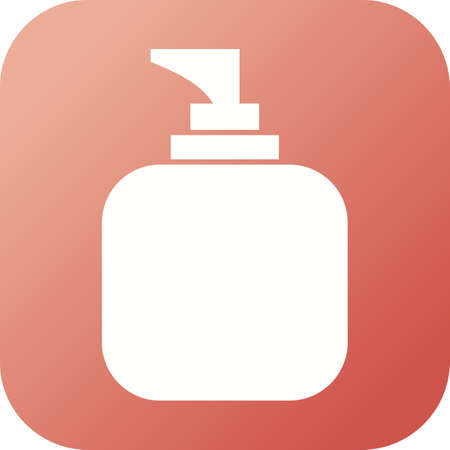 Unique Lotion Vector Glyph Iconのイラスト素材