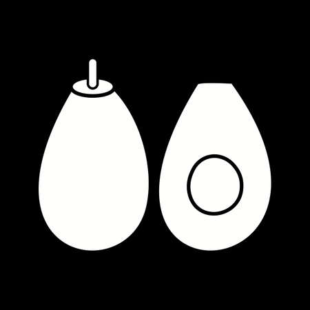 Unique Avocode Vector Glyph Iconのイラスト素材