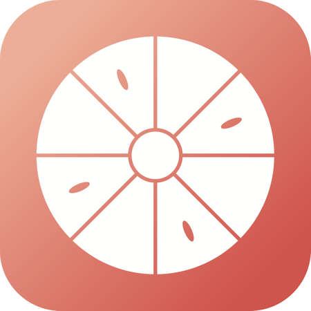 Unique Lemon Vector Glyph Iconのイラスト素材