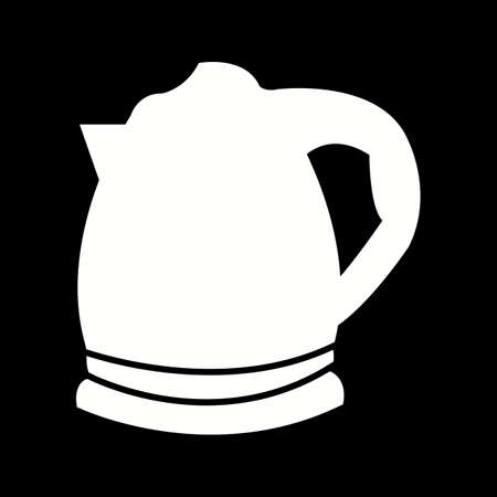 Unique Kettle Glyph Vector Iconのイラスト素材