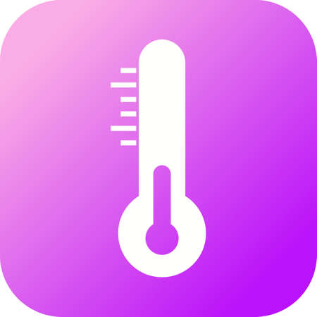 Unique Temprature Vector Glyph Icon