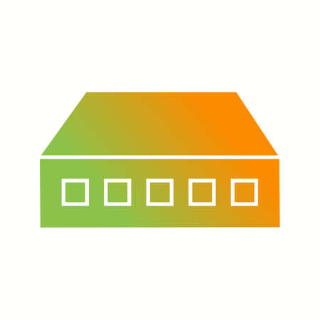 Unique Network Switch Vector Glyph Iconのイラスト素材