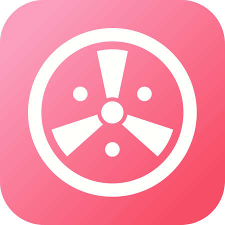 Unique Radiation Vector Glyph Iconのイラスト素材