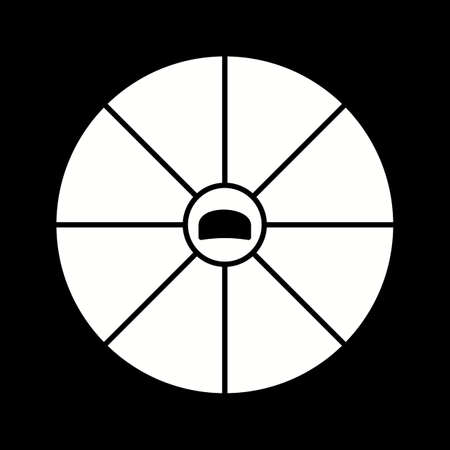 Unique Apple Pie Vector Glyph Iconのイラスト素材