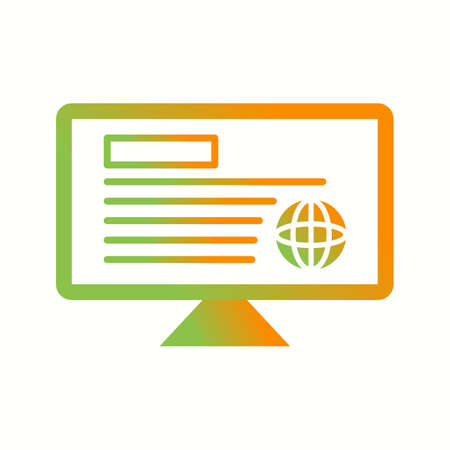 Unique Reading News Online Vector Glyph Icon
