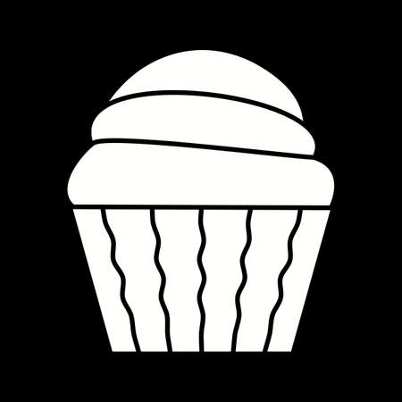 Unique Cream Vector Glyph Icon