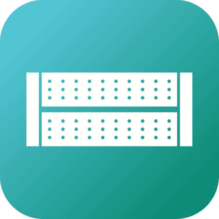 Unique LED Light Vector Glyph Iconのイラスト素材
