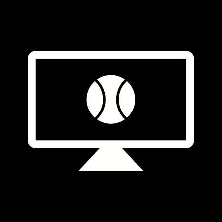 Unique Sport News Vector Glyph Iconのイラスト素材