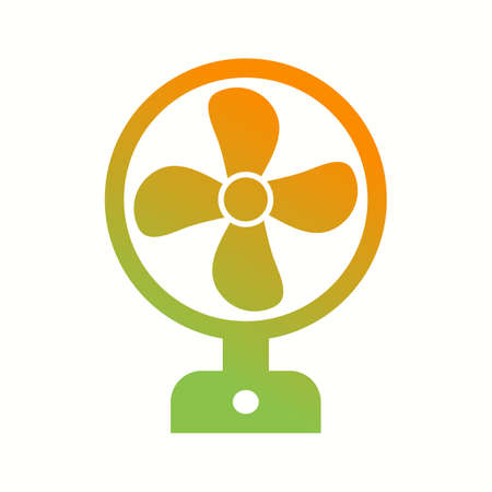 Unique Fan Vector Glyph Iconのイラスト素材